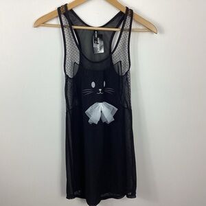 Hot Topic Cat Swim Coverup Tank Top Size XS NWT